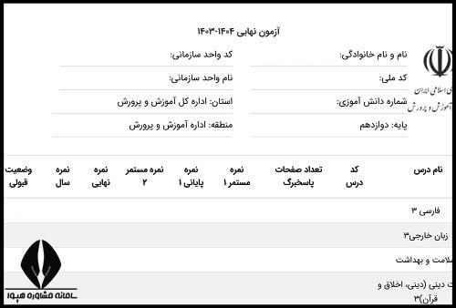 مراحل دریافت کد دانش آموزی
